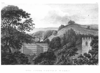 Two Upper Cotton Works, New Lanark Textile Mills, 1796